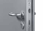 steel doorset lever handle operation